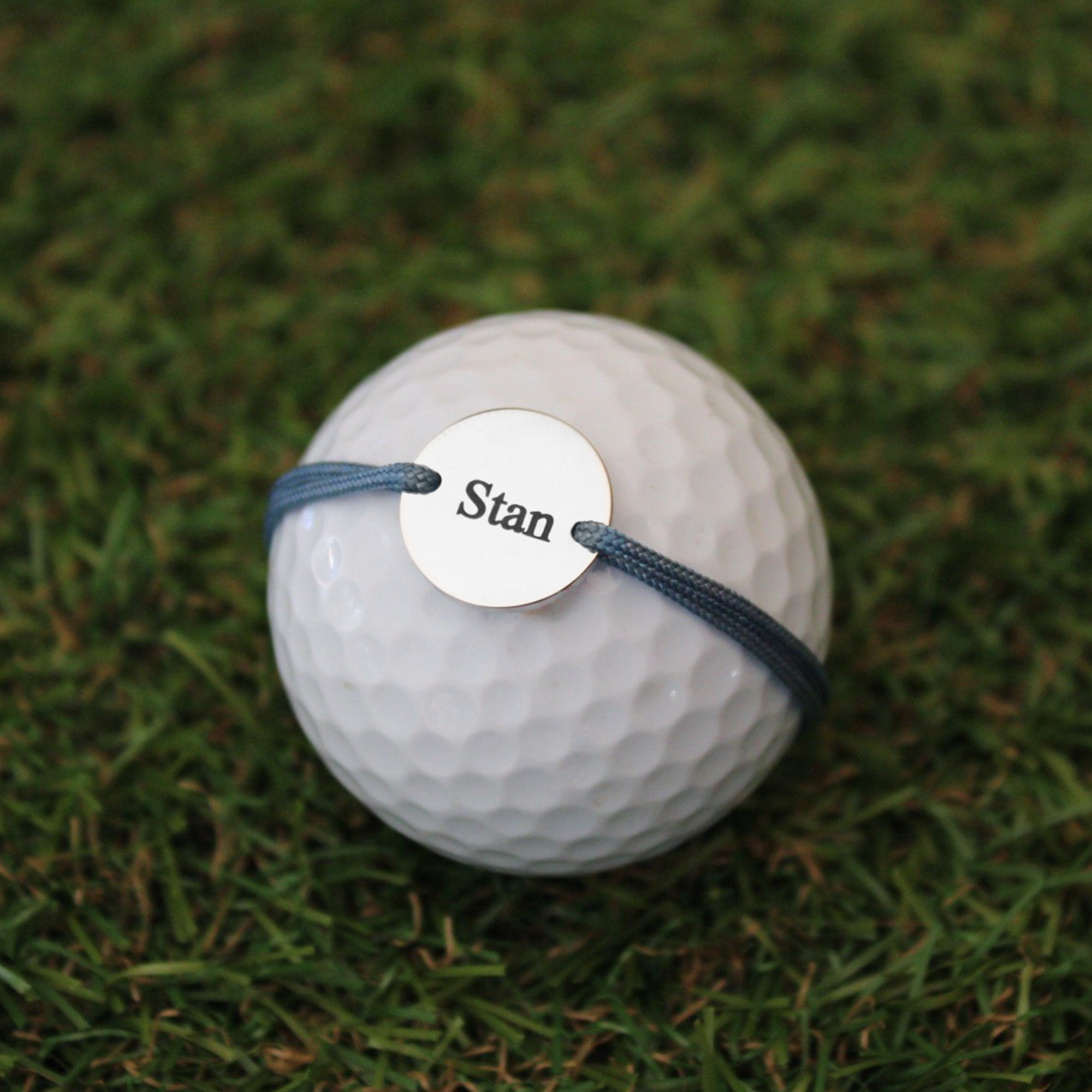 Bracelet Cordon Médaille Golf à graver | Argenté