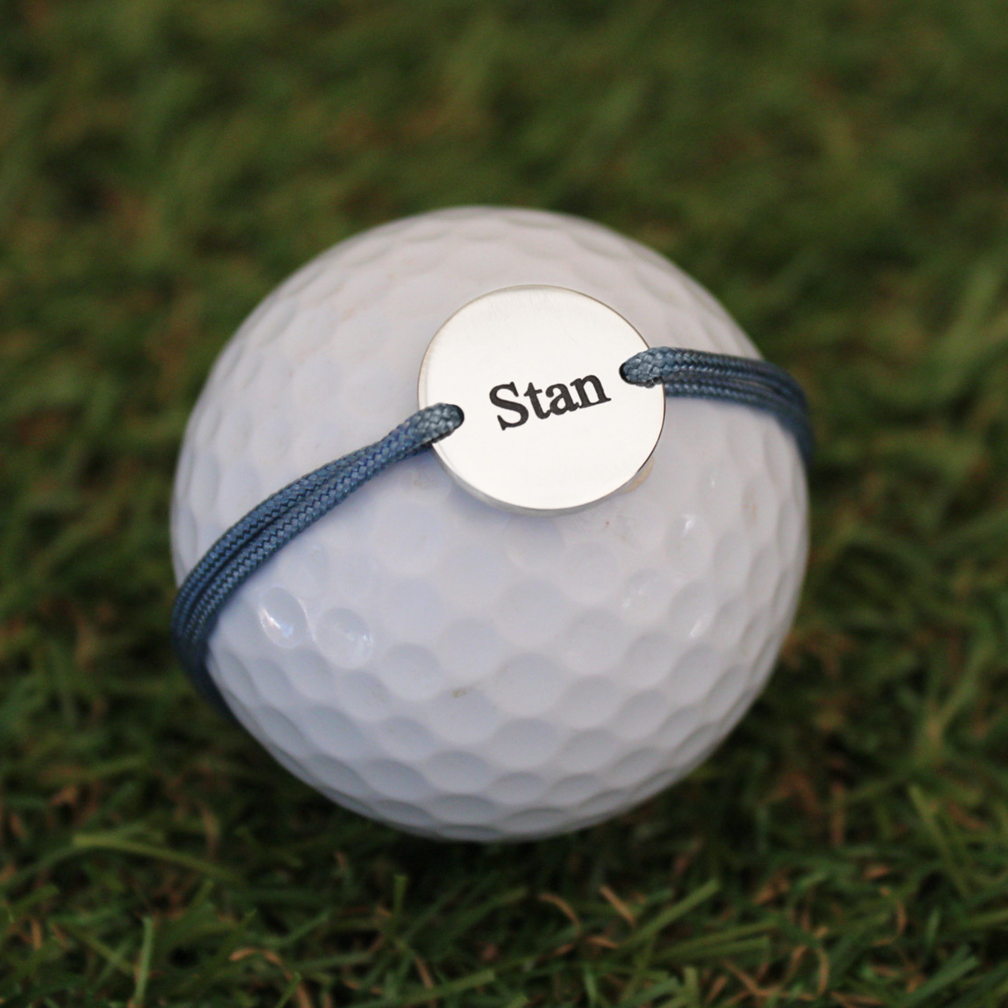 Bracelet Cordon Médaille Golf à graver | Argenté