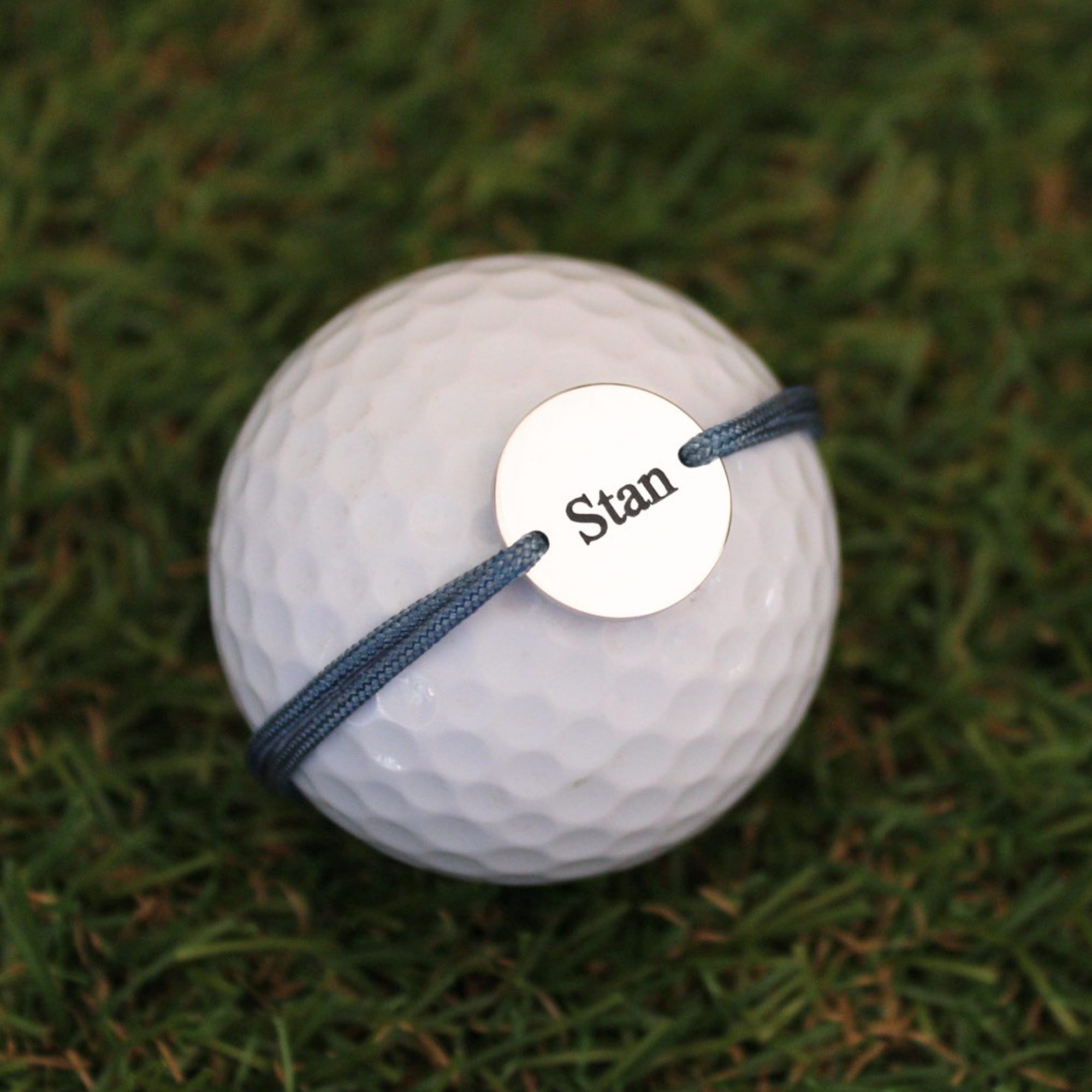 Bracelet Cordon Médaille Golf à graver | Argenté