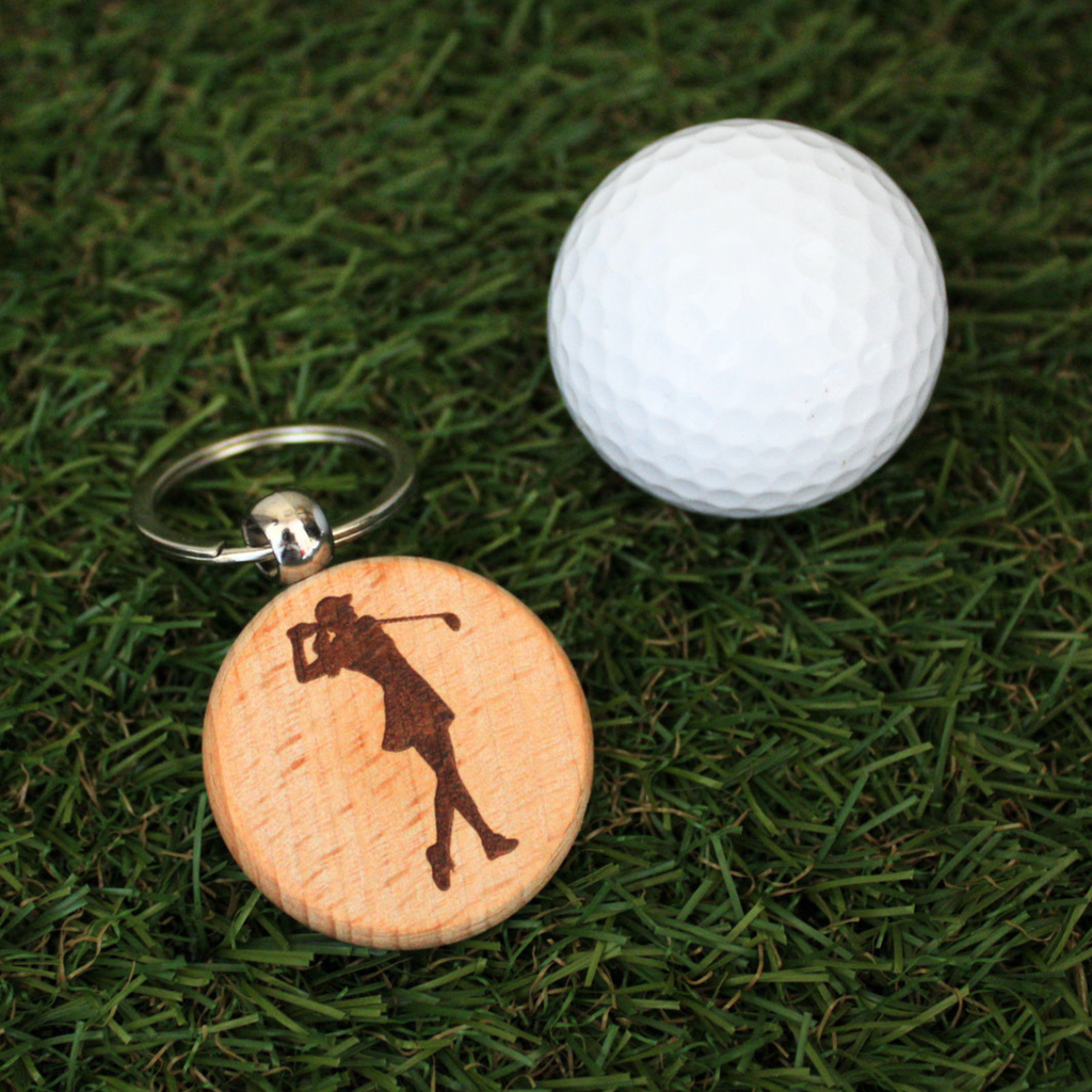 Porte-clés Golf en bois