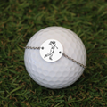 Bracelet Chaîne Médaille Golf à graver | Argenté