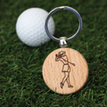 Porte-clés Golf en bois