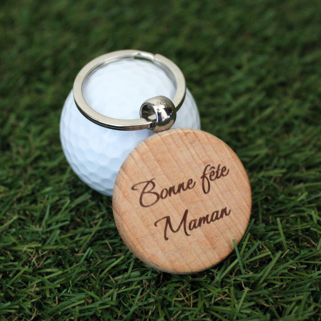 Porte-clés Golf en bois