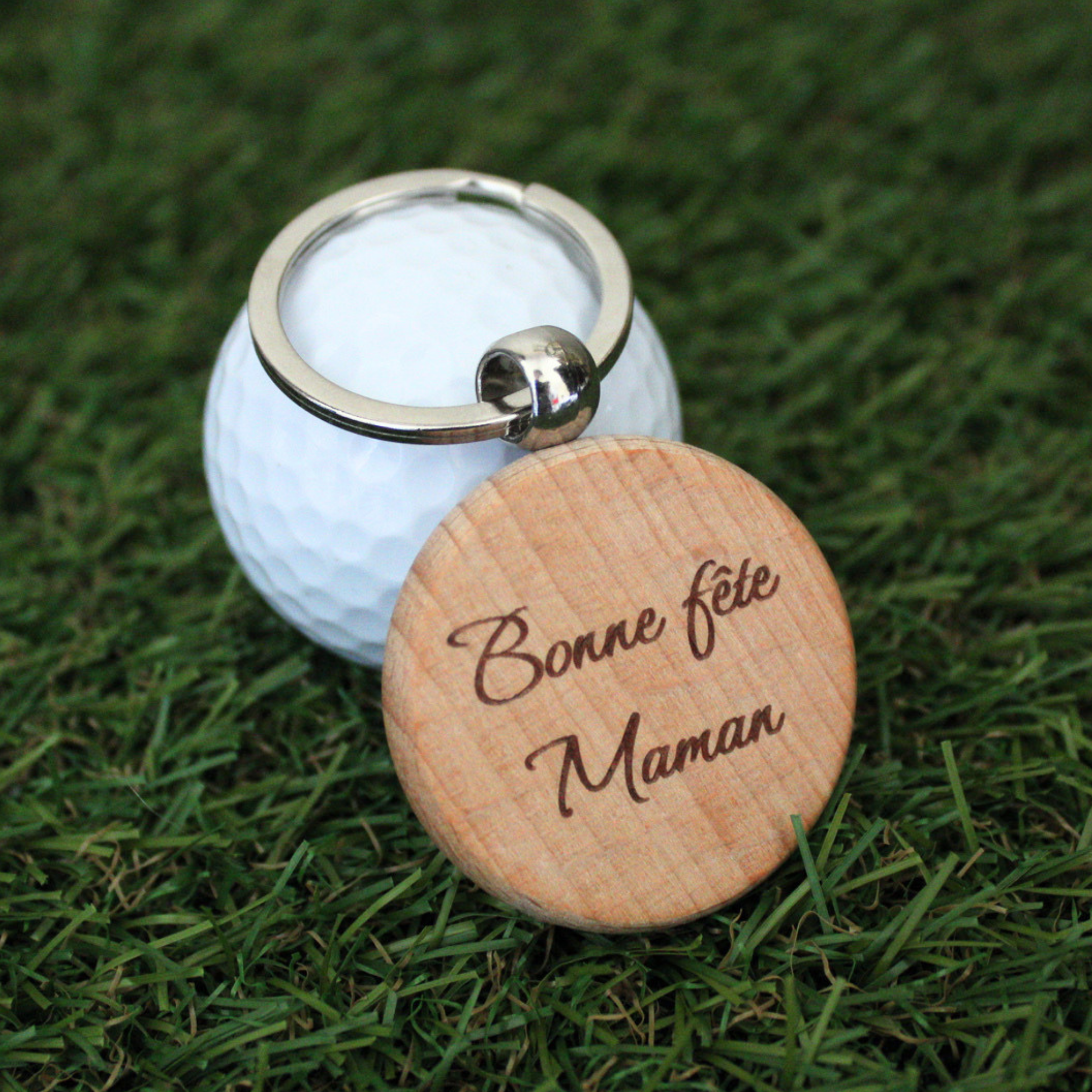 Porte-clés Golf en bois