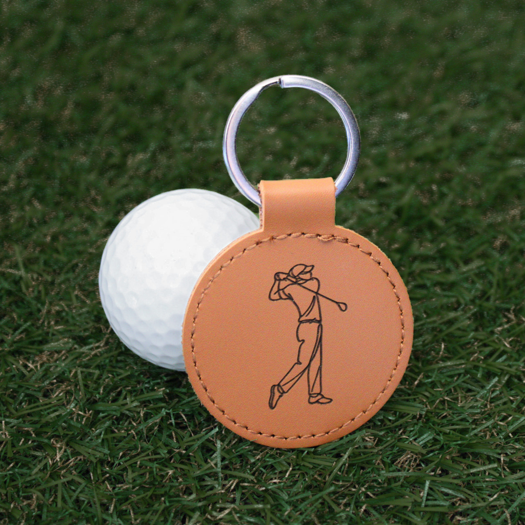 Porte-clés Golf en cuir PU
