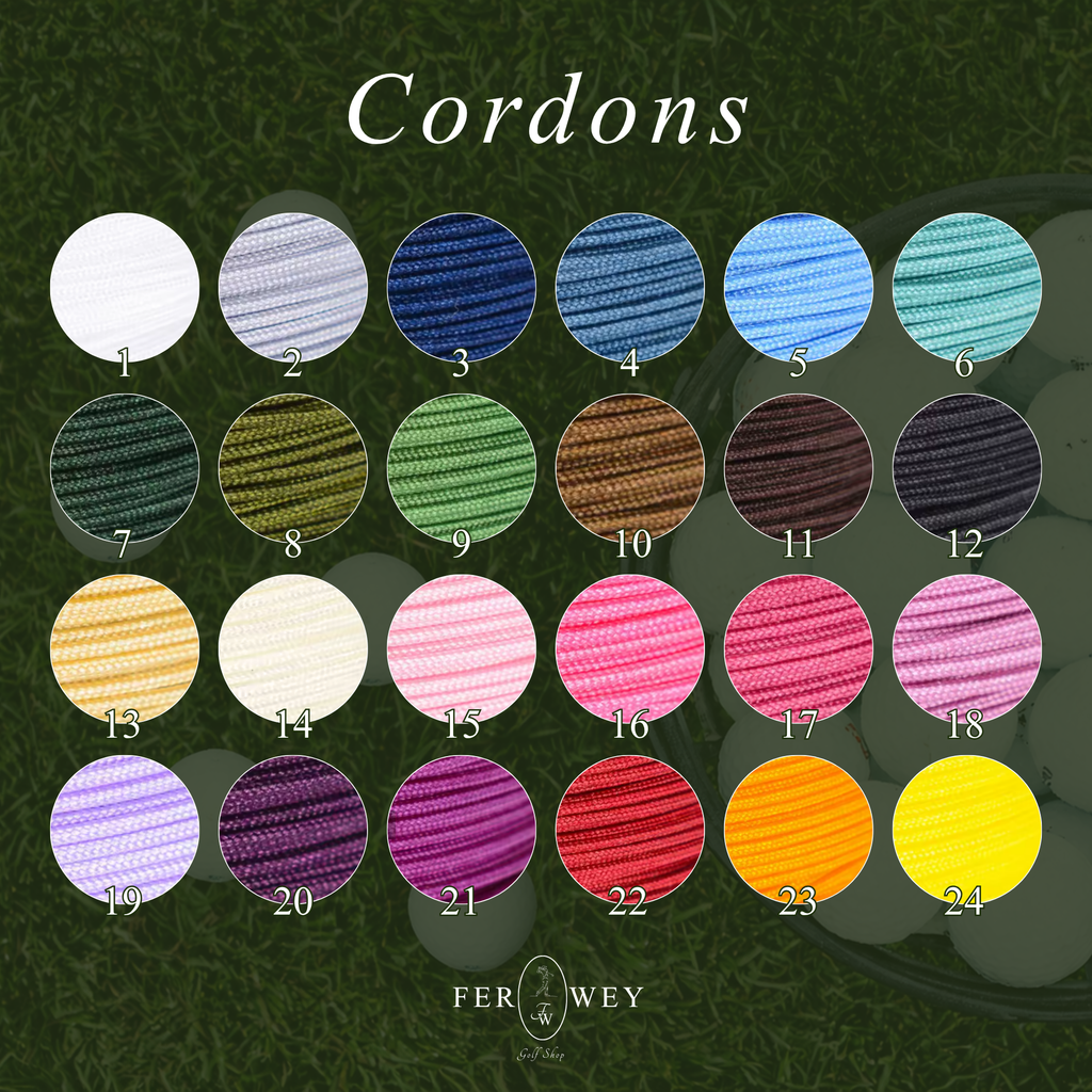 Bracelet Cordon Balle de golf